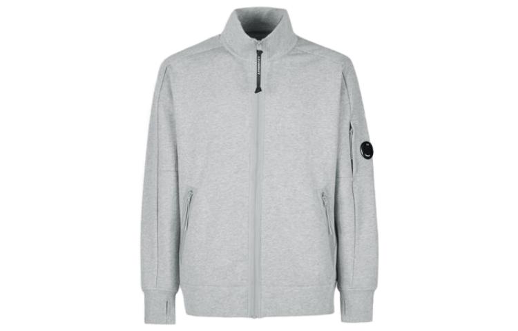 C.P. Company SS23 Grey Zip-Up Stand Collar Jacket 14CMSS061A005086WM93