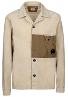 C.P. Company SS23 Hybrid Garment Brown Long-Sleeve Pocket Jacket for Men 14CMOS331A006513M330 C.P. Company SS23 Hybrid Garment Brown Long-Sleeve Pocket Jacket for Men 14CMOS331A006513M330