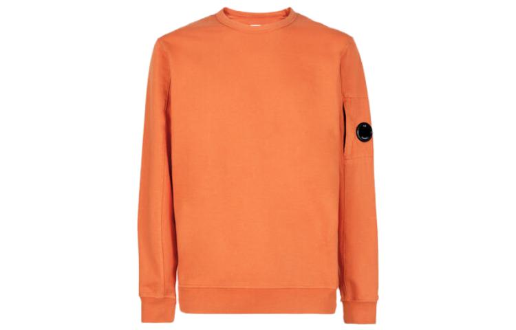 C.P. Company SS23 Lens Detail Crewneck Sweatshirt Orange - 14CMSS032A002246G439