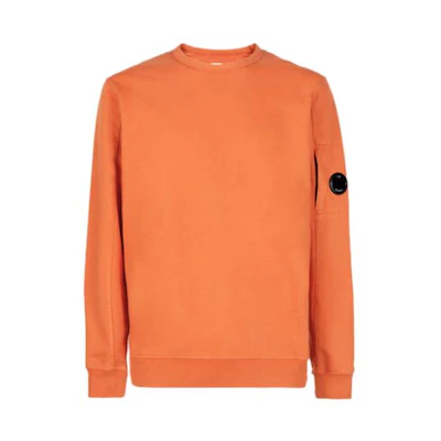 C.P. Company SS23 Lens Detail Crewneck Sweatshirt Orange - 14CMSS032A002246G439