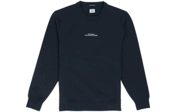 C.P. Company SS23 Letter Logo Crewneck Pullover Sweatshirt Black 14CMSS229A006452W884