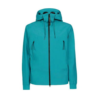 C.P. Company SS23 Light Blue Solid Zip-Up Hoodie Jacket 14CMOW001A005968A825