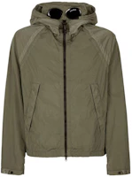 C.P. Company SS23 Lightweight Goggle Hoodie Full-Zip Jacket Green 14CMOW039A005904G648 C.P. Company SS23 Lightweight Goggle Hoodie Full-Zip Jacket Green 14CMOW039A005904G648