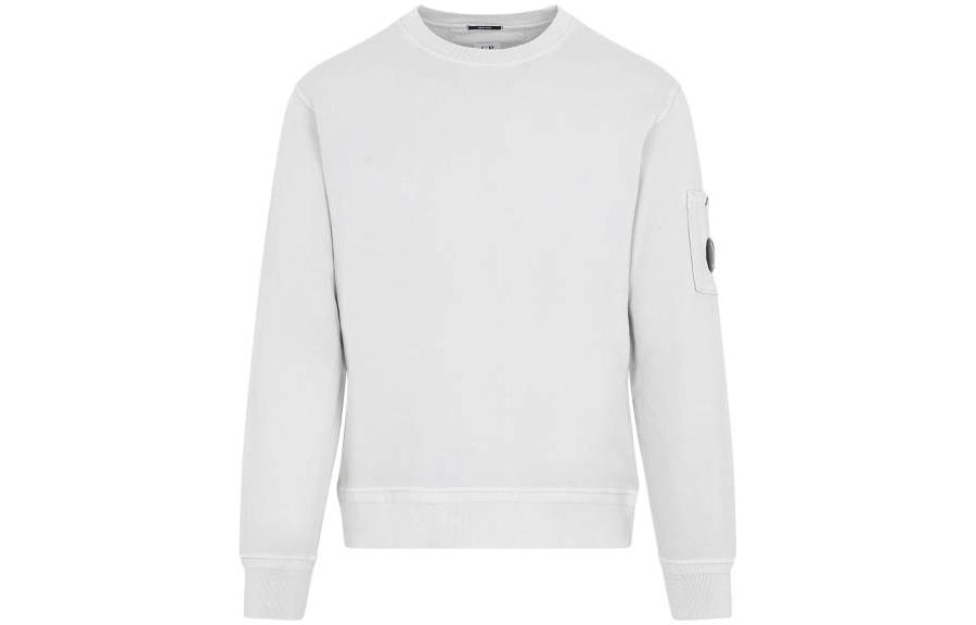 C.P. Company SS23 Logo Crewneck Pullover Sweatshirt Grey 14CMSS136A005398R-936