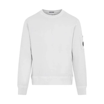 C.P. Company SS23 Logo Crewneck Pullover Sweatshirt Grey 14CMSS136A005398R-936