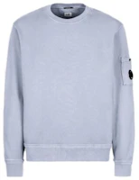 C.P. Company SS23 Logo Patch Crewneck Pullover Sweatshirt Purple Mens 14CMSS136A005398R750 C.P. Company SS23 Logo Patch Crewneck Pullover Sweatshirt Purple Mens 14CMSS136A005398R750