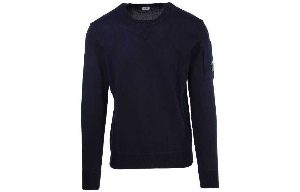 C.P. Company SS23 Midnight Blue Crewneck Sweatshirt 14CMKN127A004037A888
