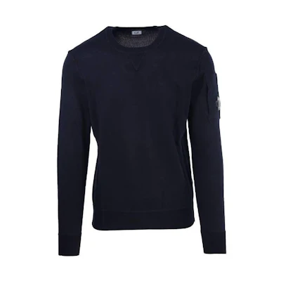 C.P. Company SS23 Midnight Blue Crewneck Sweatshirt 14CMKN127A004037A888