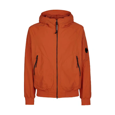 C.P. Company SS23 Orange Zipped Jacket with Signature Lens Design 14CMOW095A004117A439