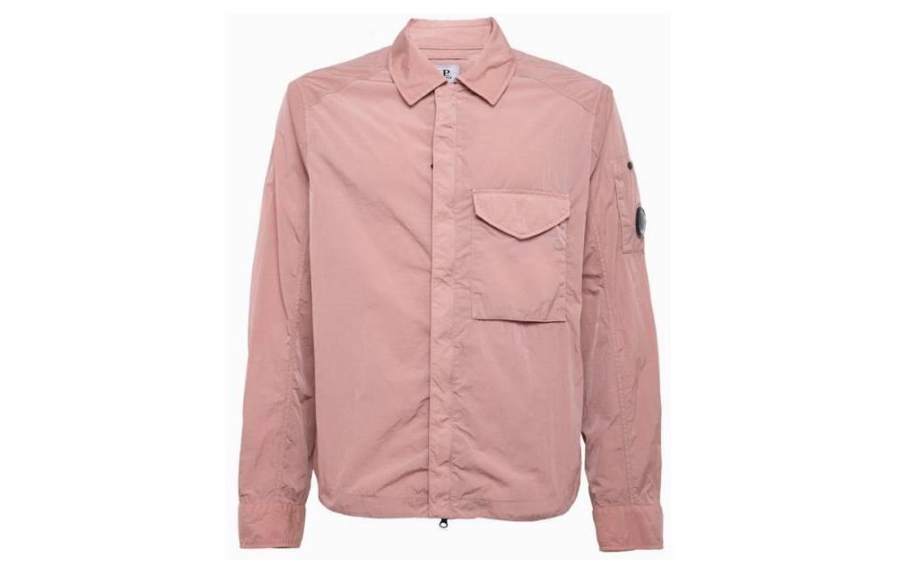 C.P. Company SS23 Pink Solid Zip Pocket Jacket 14CMOS041A005904G509