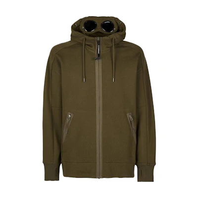 C.P. Company SS23 Plain Color Zip-Up Hoodie Jacket for Men. 14CMSS082A005086W683