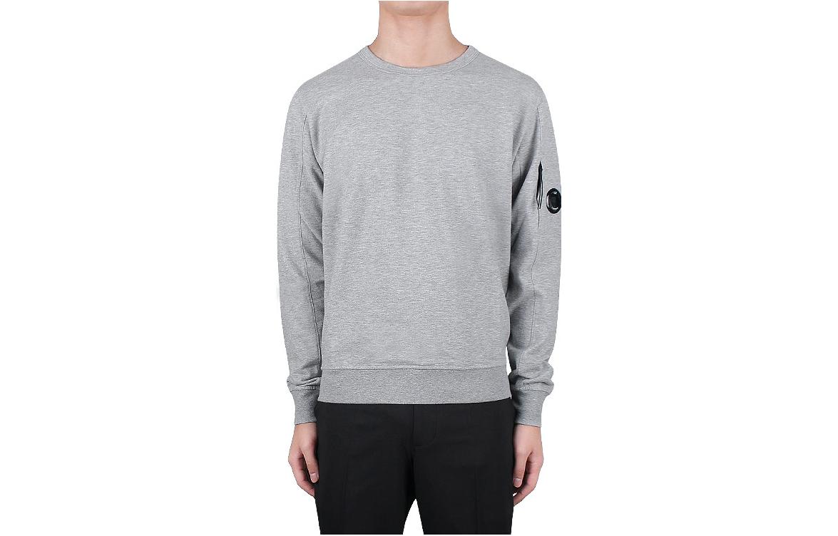 C.P. Company SS23 Plain Lens Detail Sweatshirt Grey  Pullover. 14CMSS032A002246GM93