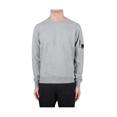C.P. Company SS23 Plain Lens Detail Sweatshirt Grey Pullover. 14CMSS032A002246GM93