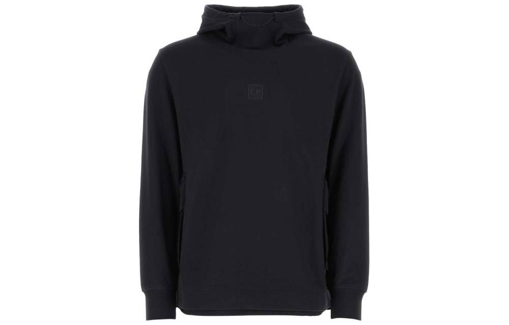 C.P. Company SS23 Plain Patch Hoodie Midnight Blue () 14CMSS060A006452M888