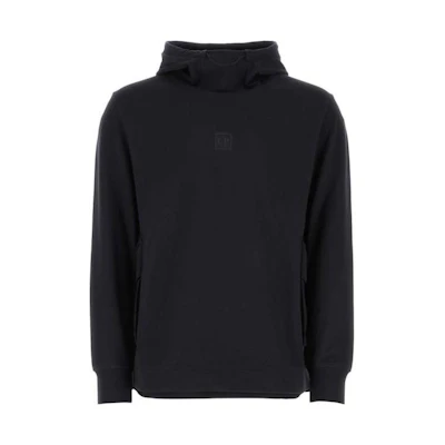 C.P. Company SS23 Plain Patch Hoodie Midnight Blue () 14CMSS060A006452M888