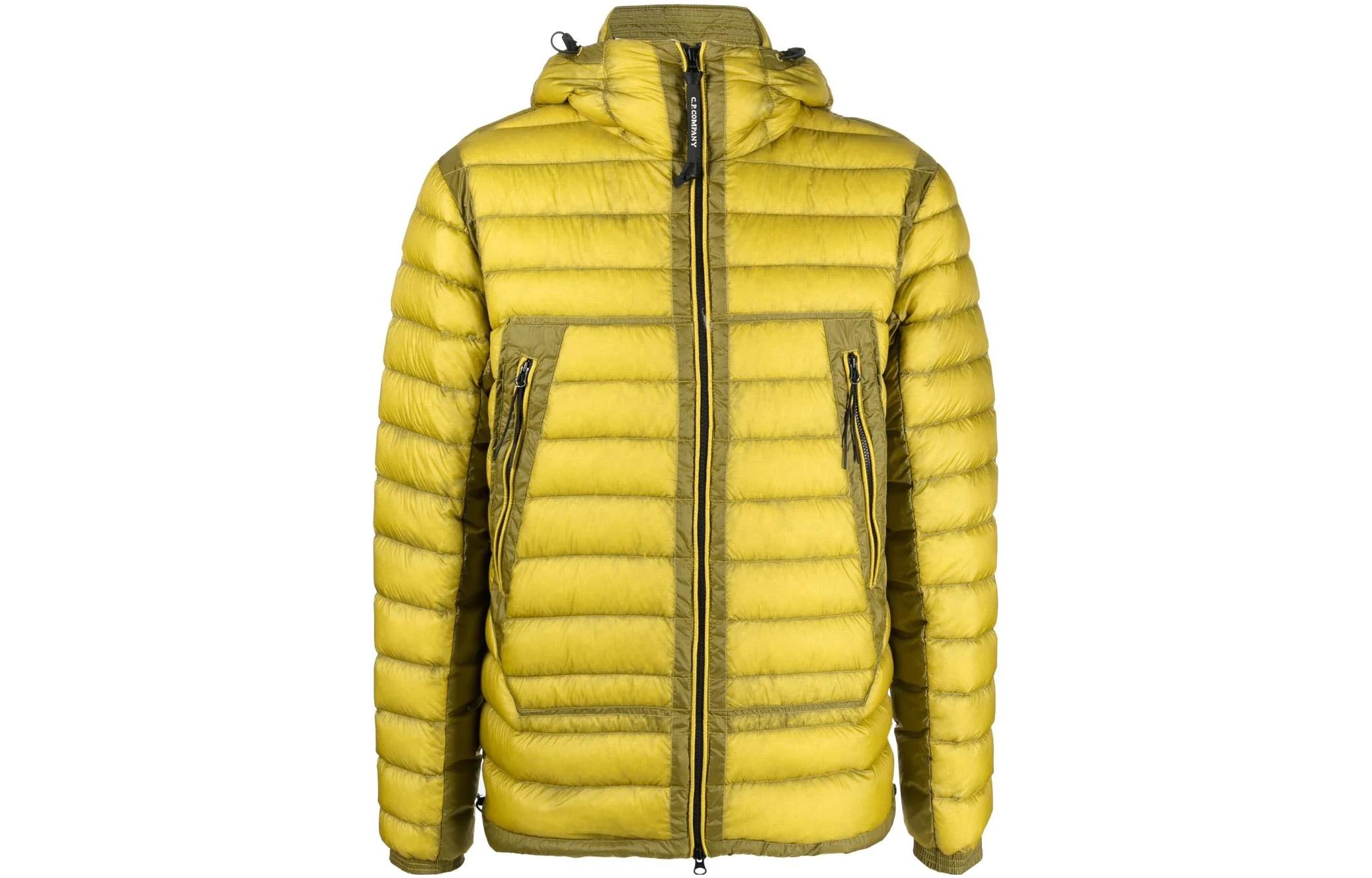 C.P. Company SS23 Quilted Hooded Zip Jacket Solid Color 13CMOW168A006099A249