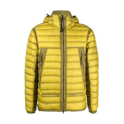 C.P. Company SS23 Quilted Hooded Zip Jacket Solid Color 13CMOW168A006099A249