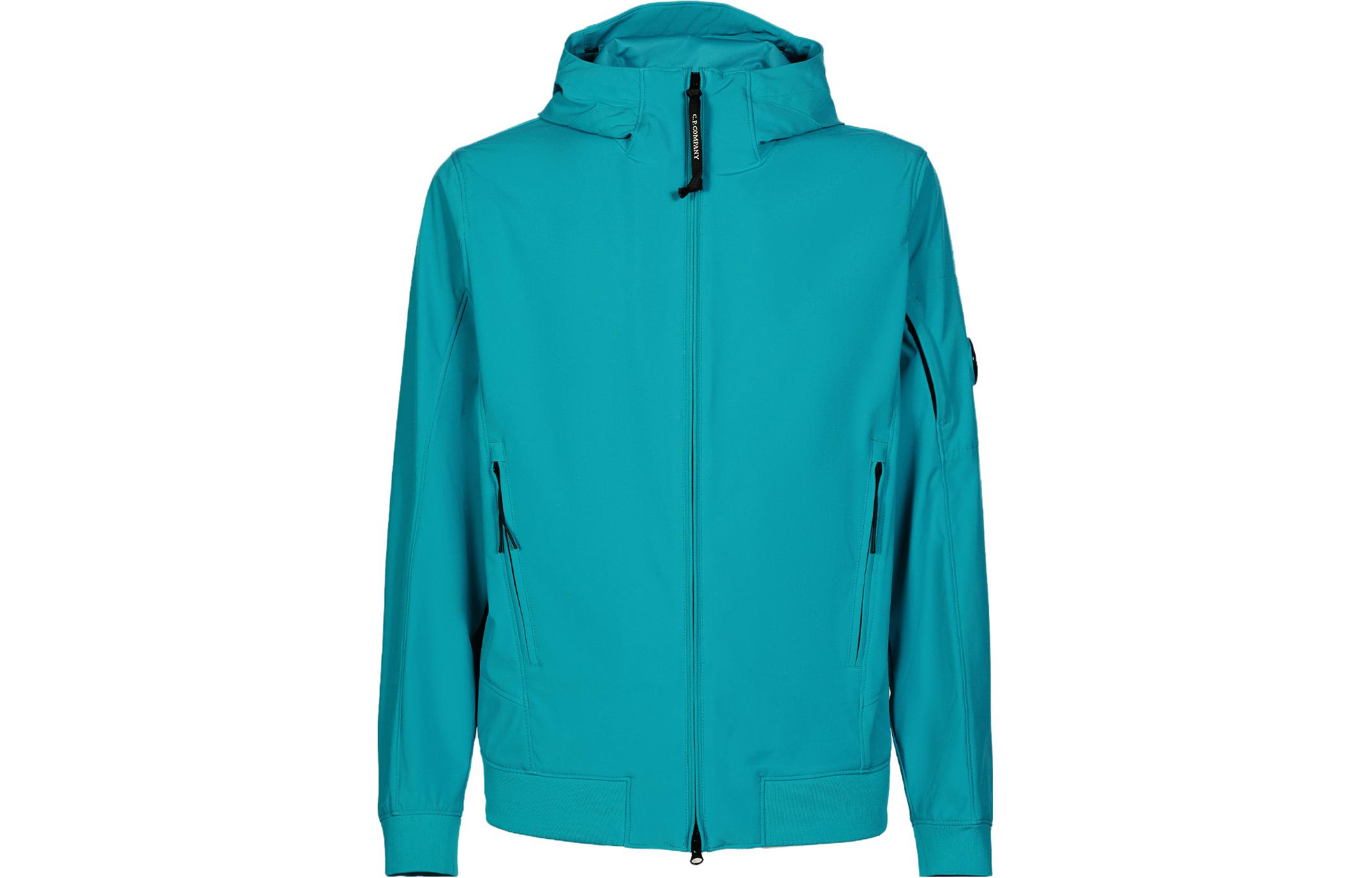 C.P. Company SS23 Solid Color Logo Zip Hoodie Jacket 14CMOW002A005968A825