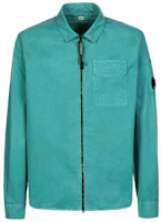 C.P. Company SS23 Solid Color Long Sleeve Jacket Mens Blue Green 14CMSH158A002824G673 C.P. Company SS23 Solid Color Long Sleeve Jacket Mens Blue Green 14CMSH158A002824G673