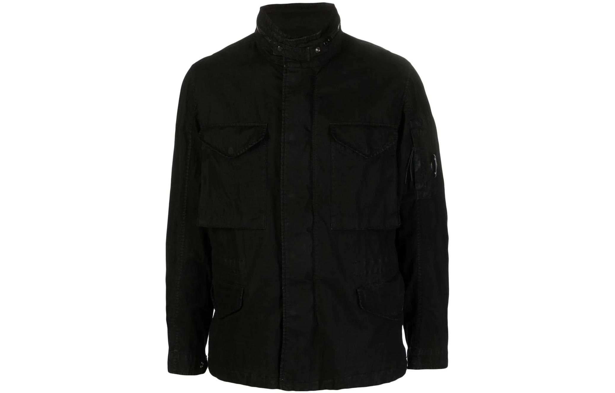 C.P. Company SS23 Solid Color Pocket Stand Collar Jacket 14CMOW358A006233G999