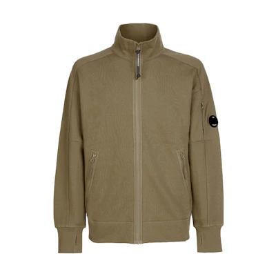 C.P. Company SS23 Solid Color Zip-Up High Neck Jacket Light Green 14CMSS061A005086W339