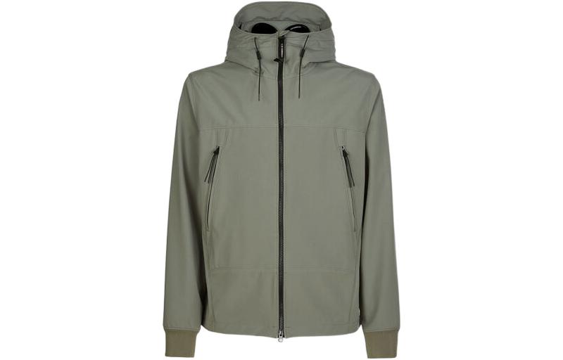 C.P. Company SS23 Solid Color Zip-Up Hoodie Jacket Bronze Green Men’s 14CMOW001A005968A648