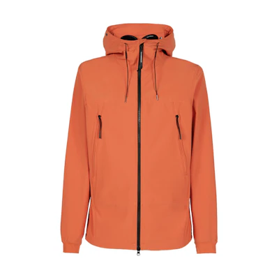 C.P. Company SS23 Solid Color Zip Hoodie Jacket Orange 14CMOW001A005968A439