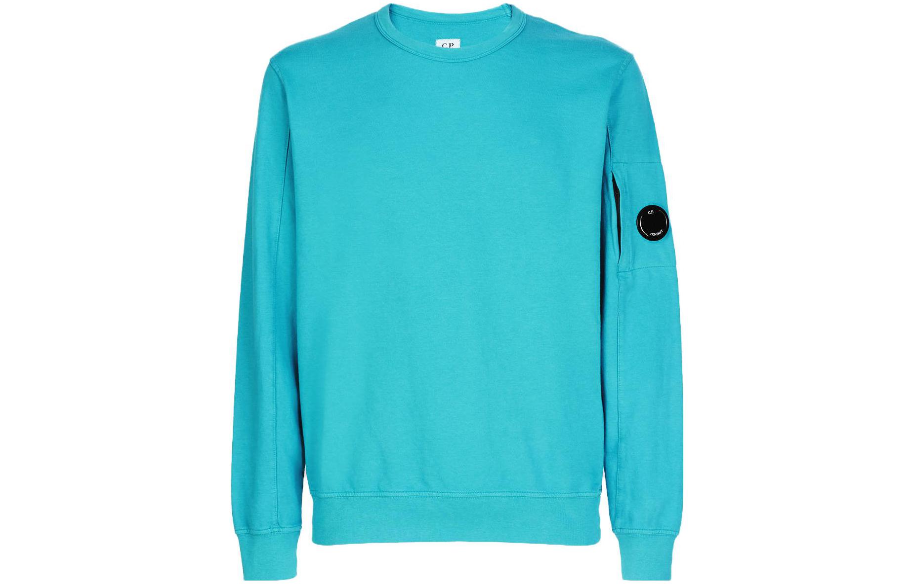 C.P. Company SS23 Solid Logo Sweatshirt Sky Blue () 14CMSS032A002246G825