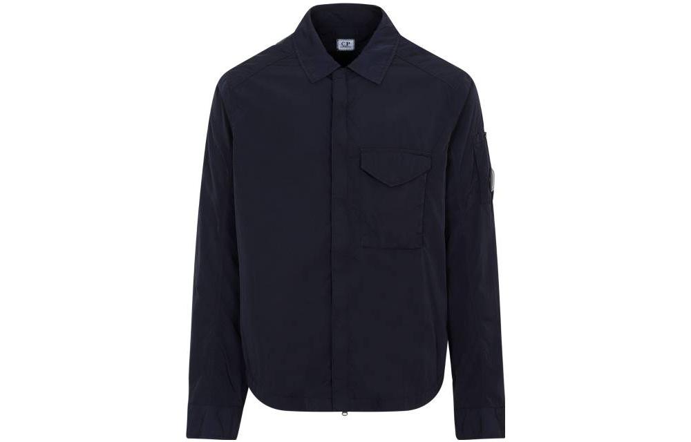 C.P. Company SS23 Solid Zip Pocket Jacket Blue Men’s 14CMOS041A005904G888