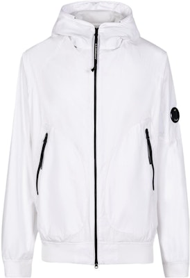 C.P. Company SS23 Jaket Putih Solid Mirror Lens dengan Resleting. 14CMOW095A004117A103 Buy C.P. Company SS23 Jaket Putih Solid Mirror Lens dengan Resleting. 14CMOW095A004117A103