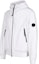 Shop C.P. Company SS23 Jaket Putih Solid Mirror Lens dengan Resleting. 14CMOW095A004117A103