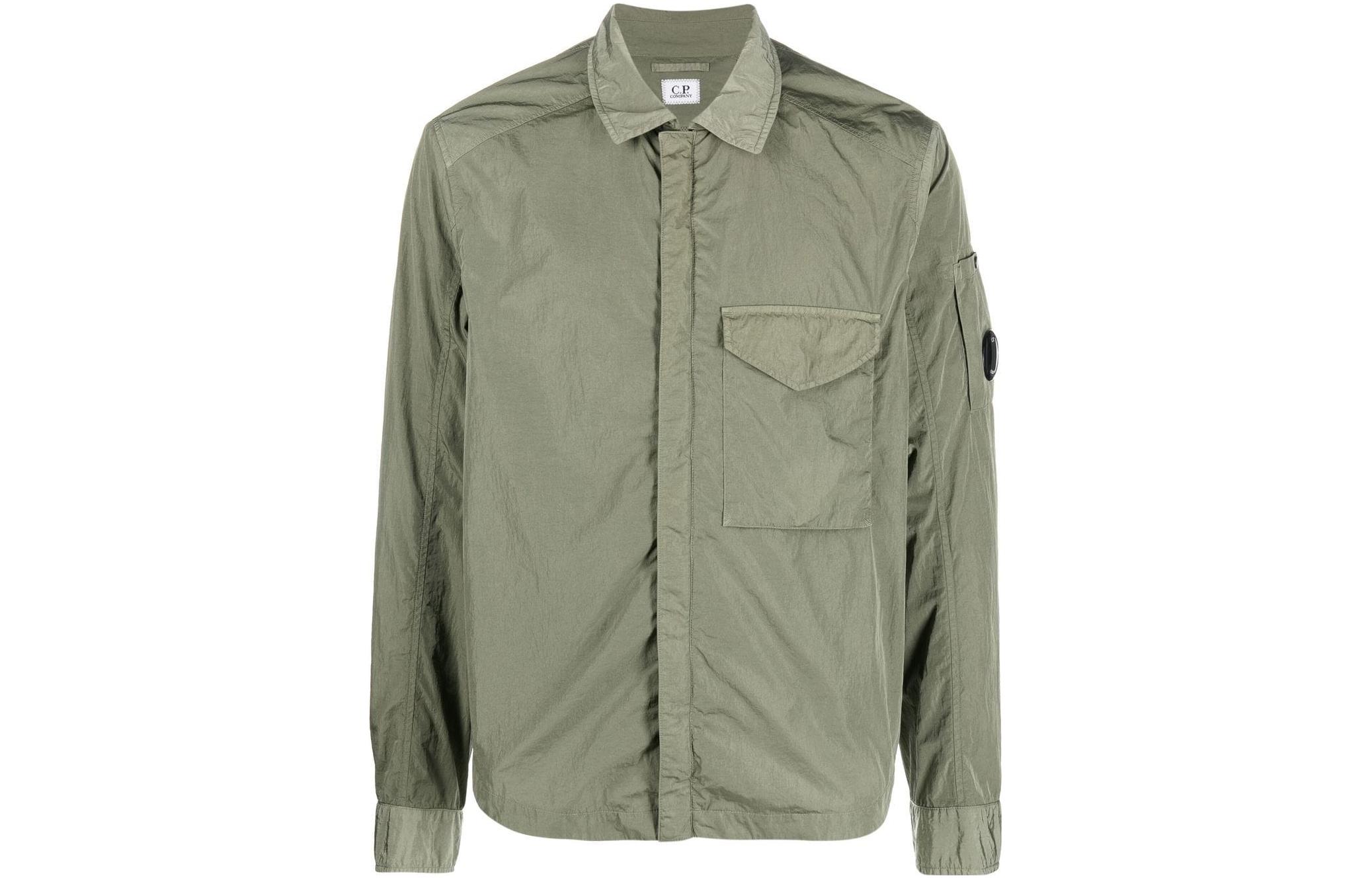 C.P. Company SS23 Zip-Up Jacket with Chest Pocket and Collar 14CMOS041A005904G648