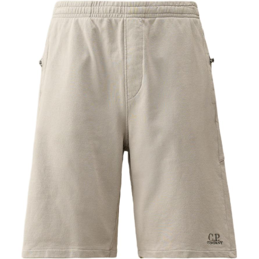 Order C.P. カンパニー SS24 リラックスフィット ミッドライズ ロゴプリントショーツ - ミスティグレー CMSB181A110039G913