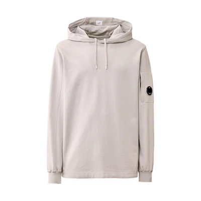 C.P. Company SS24 Adjustable Hooded Fleece Sweatshirt Men’s Misty Gray CMSS033A002246G913