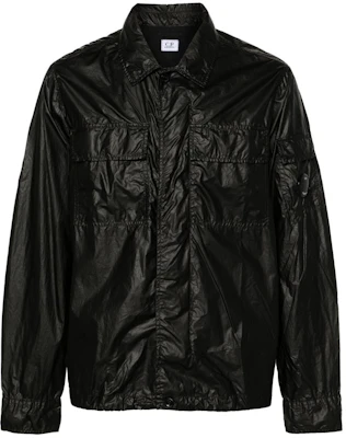 C.P. Company SS24 Black Solid Lens Detail Collar Jacket CMSH113A110030G-BLACK Buy C.P. Company SS24 Black Solid Lens Detail Collar Jacket CMSH113A110030G-BLACK