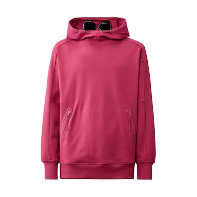 C.P. Company SS24 Goggle Hoodie Red芽 Adjustable Hood CMSS080A005086W577