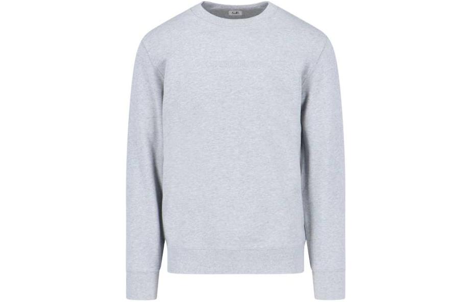 C.P. Company SS24 Gray Solid Color Long Sleeve Sweatshirt 14CMSS085A005086WM93