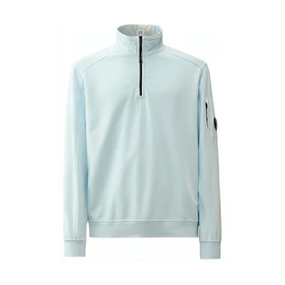C.P. Company SS24 High-Neck Lens Detail Sweatshirt Starry Blue CMSS035A002246G806