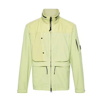 C.P. Company SS24 Lens Detail Stand Collar Zip Jacket Green CMOW104A006364M-GREEN