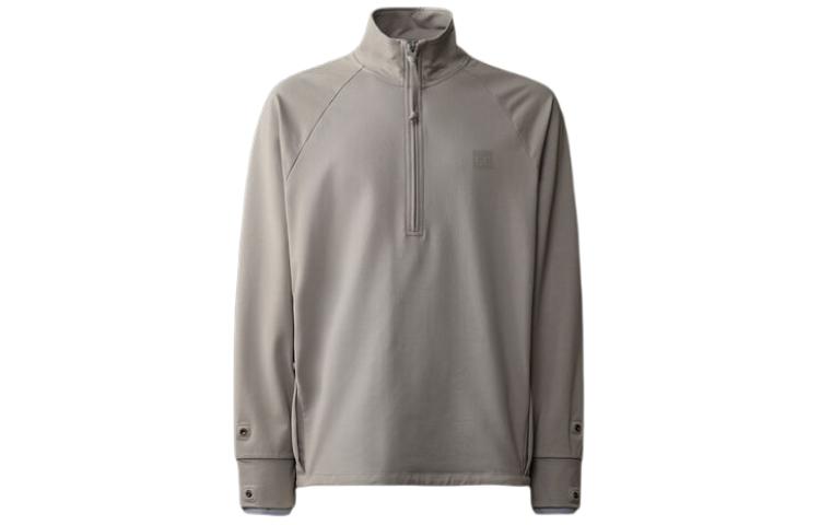 C.P. Company SS24 Metropolis Stretch Fleece Pullover Sweatshirt Grey CLSS018A006452W913