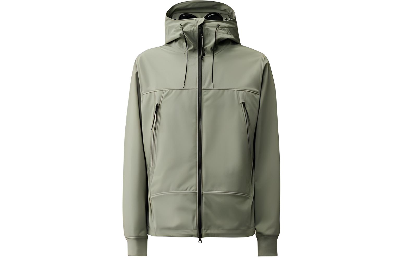 C.P. Company SS24 Shell-R Goggle Jacket Green Full-Zip Jacket 16CMOW002A005968A627