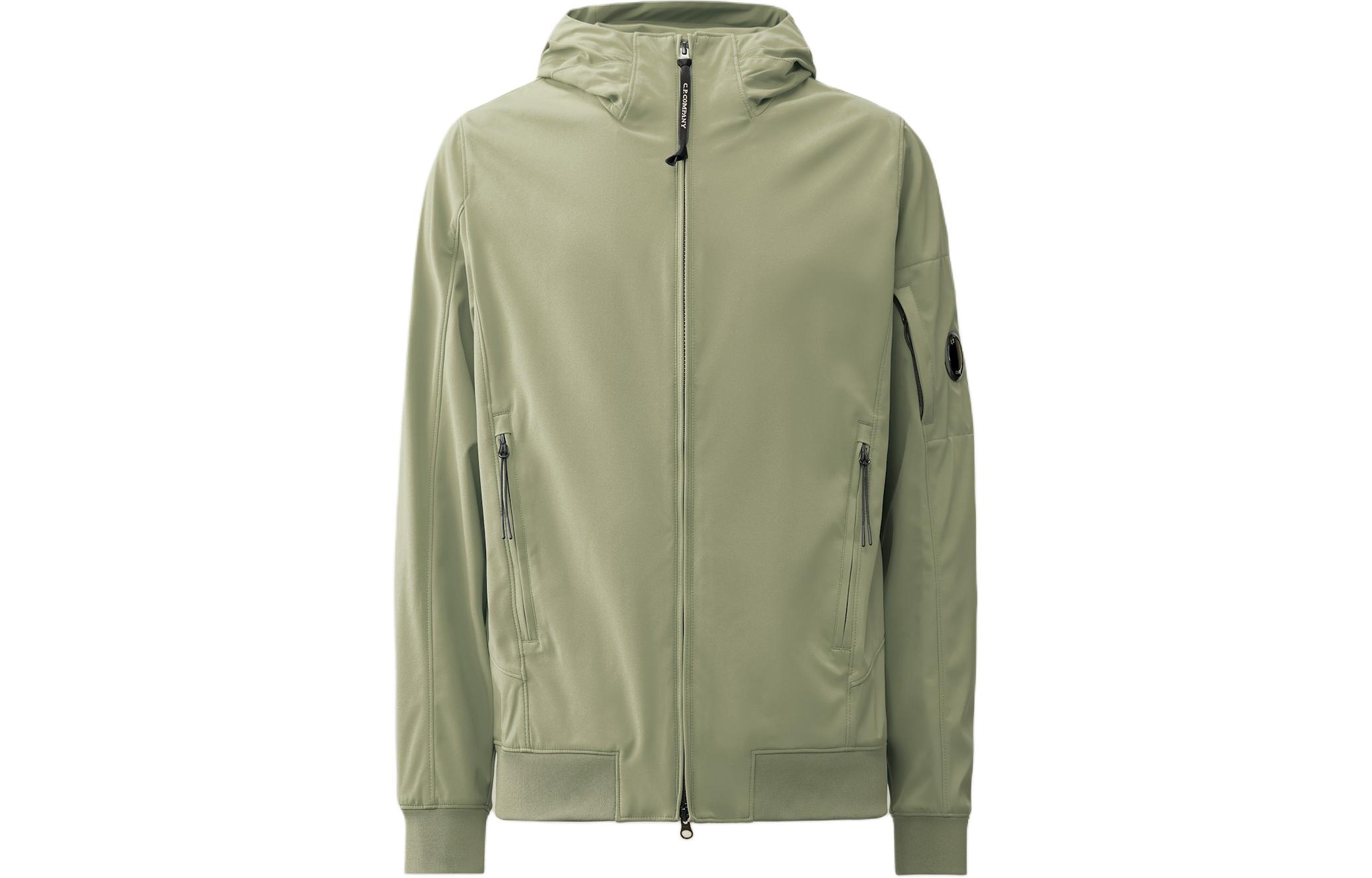 C.P. Company SS24 Short Zip Pocket Jacket in Agave Green CMOW003A005968A627