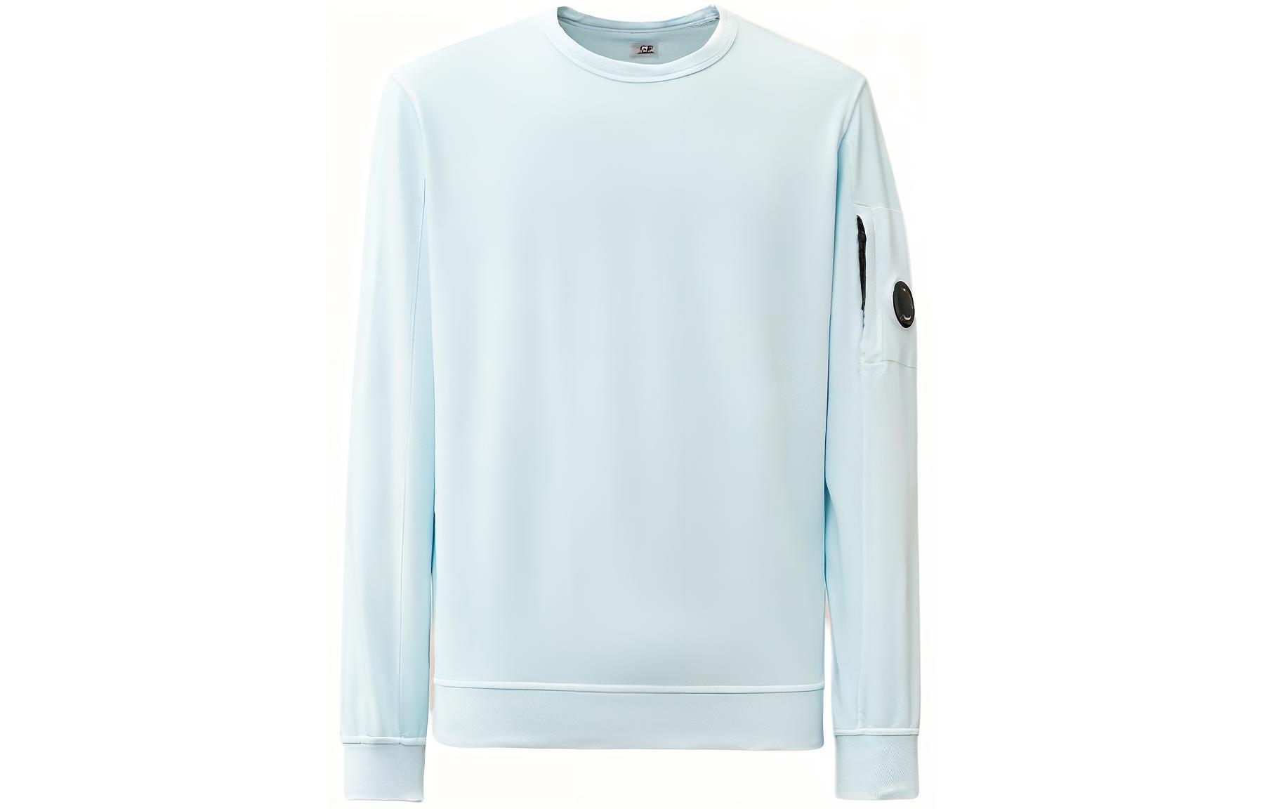 C.P. Company SS24 Starlight Blue Fleece Crewneck Sweatshirt CMSS032A002246G806