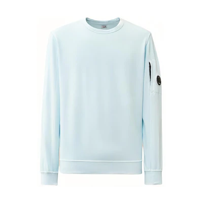 C.P. Company SS24 Starlight Blue Fleece Crewneck Sweatshirt CMSS032A002246G806