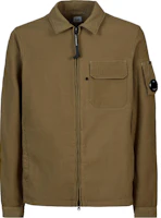 C.P. Company Tan Long-Sleeve Zip-Up Collar Jacket 15CMOS256A006598G653 C.P. Company Tan Long-Sleeve Zip-Up Collar Jacket 15CMOS256A006598G653