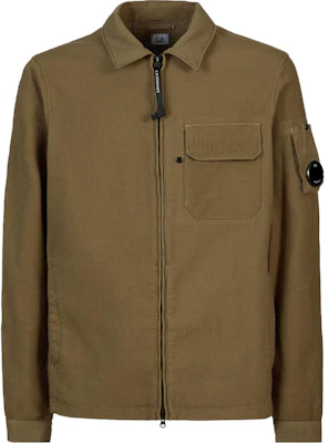 C.P. Company Jaket Zip-Up Berleher Tan Lengan Panjang 15CMOS256A006598G653 Buy C.P. Company Jaket Zip-Up Berleher Tan Lengan Panjang 15CMOS256A006598G653