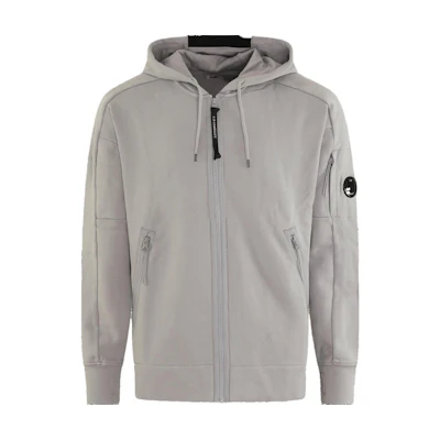 C.P. Company Two-Tone Slim Hoodie Jacket Men’s Light Grey 16CMSS400A005086W913