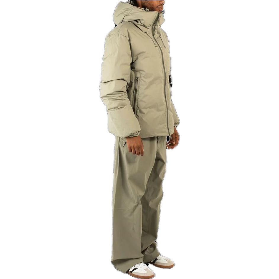 Purchase C.P. カンパニー ユニセックス グリーンキルティングジャケット フード付きジッパーポケット 15CLOW015A006577A335