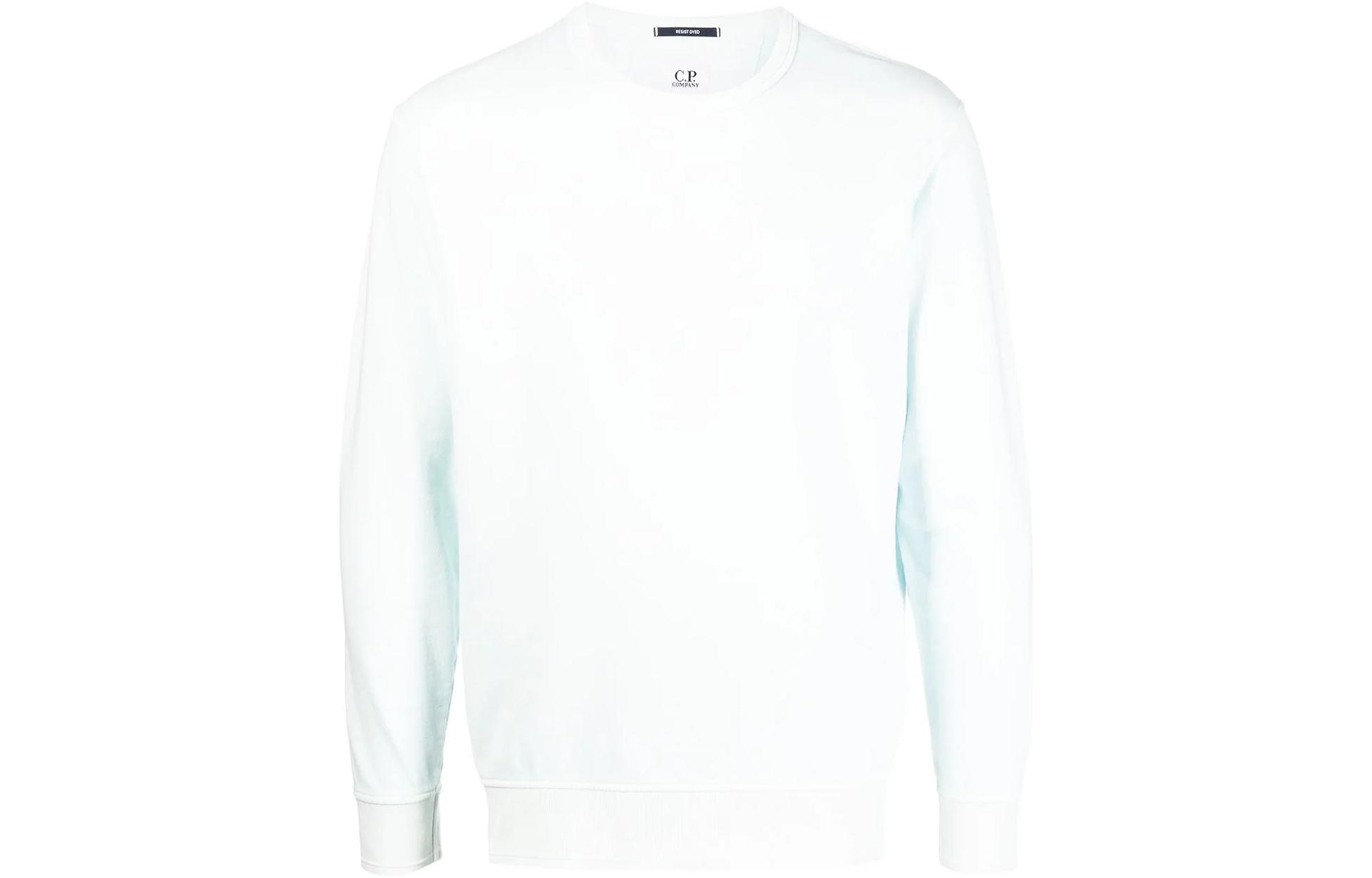 C.P. Company White Crewneck Long Sleeve Casual Sweatshirt 12CMSS262A005398S910