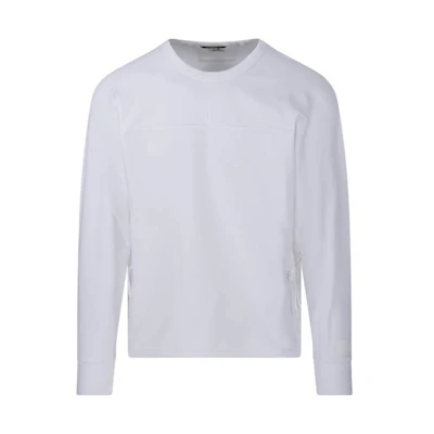 C.P. Company White Crewneck Loose Fit Sweatshirt 15CLSS037A006452W101